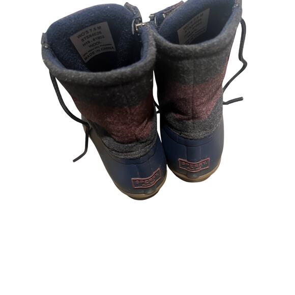 Sperry Women's Saltwater Varsity Stripe Wool Rain and All Weather Boots - Picture 7 of 8